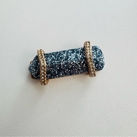 Keep Collective Charm – Blue Glitter Stone with Gold Crystal Accents - Picture 1 of 4